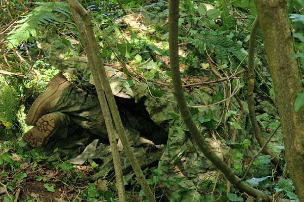 Malleable Thermal Camouflage Cover used by personnel