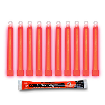 Red Lightstick 6 inch 12 hour 500 pack